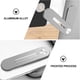 thumbnail image 3 of Laptop Extension Bracket Side Mount Clip on Monitor Magnetic Laptop Phone Stand (Silver), 3 of 4