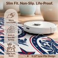 thumbnail image 6 of Design&I 4'x6' Washable Area Rug Scroll Border Leaves Striped Wreath Round Patriotic Botanical Playful Expressive for Dorm Room, Living Apartment, Flatweave Daily Traffic Ready, 6 of 7