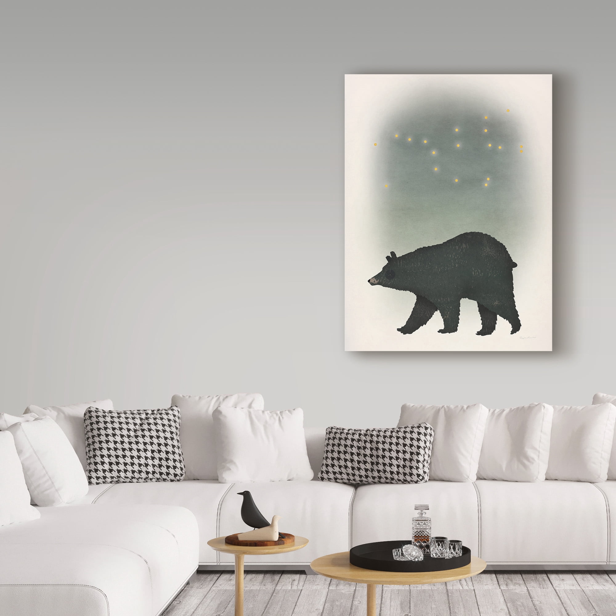 Trademark Fine Art 'Ursa Major Black Bear' Canvas Art by Ryan Fowler