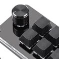 thumbnail image 3 of Programación Perilla personalizada Copiar Pegar para juegos con una mano con cable USB mecánico Hotswap Multifuncional 6 Negro CUTICAT Teclado de perilla personalizado, 3 of 3
