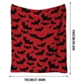 thumbnail image 3 of Halloween Fleece Blanket 51x39in Soft Flannel Throw for Couch Bed, Plush Cozy Blanket with Halloween Print, Lightweight Warm Decorations Gift by OVFUIZ, 3 of 9