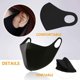 thumbnail image 4 of Mascarilla de Tela Lavable Mascarilla 100% Unisex Mascarillas de Tela Reutilizables para Adultos, Niños, Hombres y Mujeres [Negro-Pack de 5], 4 of 5
