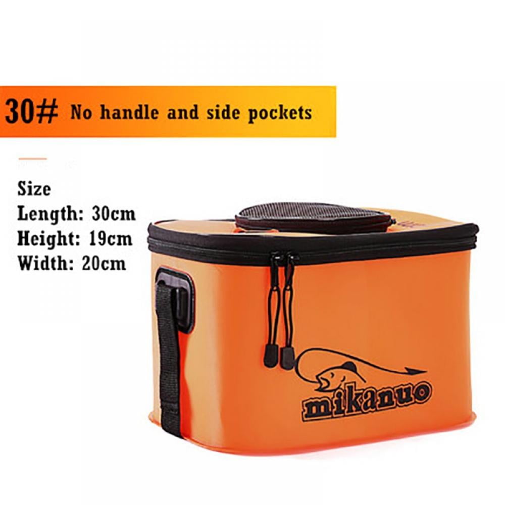 Fishing Bucket, Foldable Fish Bucket, Live Fish Container MultiFunctional Fish Live Lures