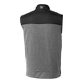 thumbnail image 3 of Men's Cutter & Buck  Black Akron RubberDucks Stealth Hybrid Quilted Full-Zip Windbreaker Vest, 3 of 3