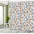 thumbnail image 4 of Ambesonne Paisley Shower Curtain, Rose Buds Print Bohemian, 69"Wx70"L, Violet Caramel, 4 of 4