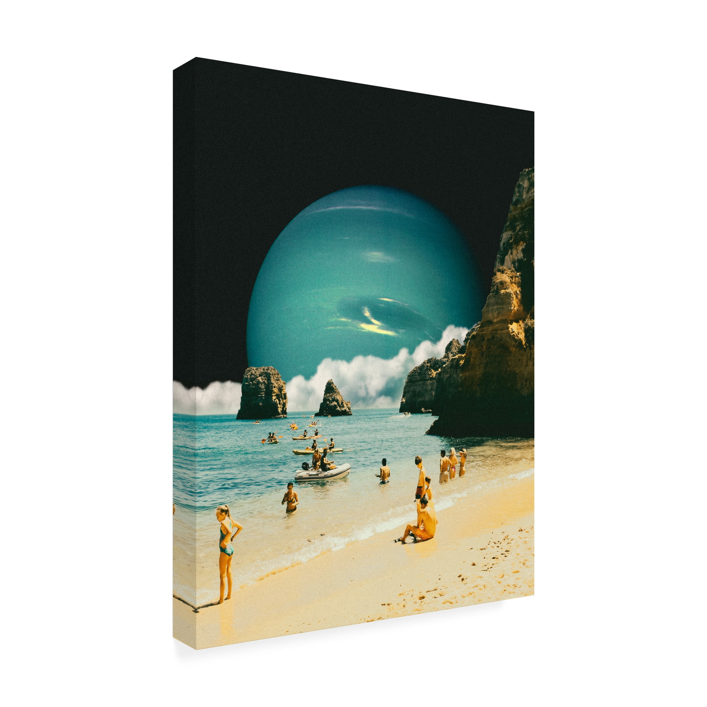 Taudalpoi 'Space Beach' Canvas Art