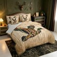 thumbnail image 2 of Manfei Rustic Animal Mallard 7-Piece Twin Bedding,Farmhouse Bird Bedding Comforter Set,Light Gray Reversible, 2 of 6