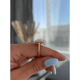 thumbnail image 6 of ESTE ORIGIN 2.00Ct Pear Cut Lab-Grown Diamond Engagement Ring – 5 Claw Halo Cathedral Setting in 14K Rose Gold for Women US 6, 6 of 7