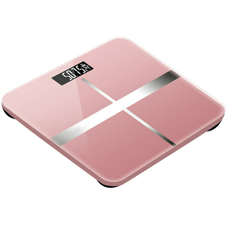 Pink Floral Unicorn Scale for Body Weight Digital Bathroom Scale Round  Corner Design High Precision Body Weight Scale