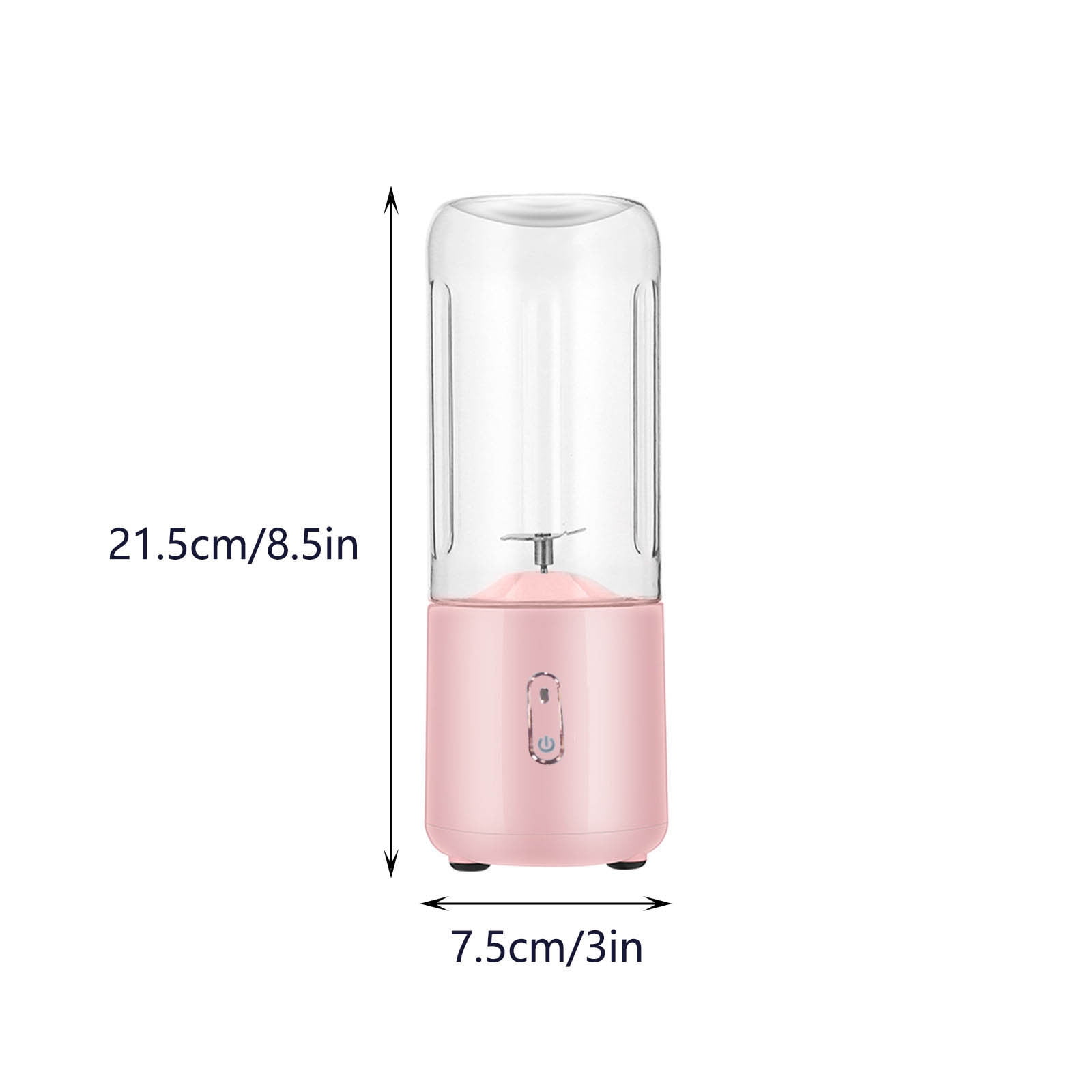 Portable USB Rechargeable Blender Cup 500ML Personal Size Mixer for Protein Shakes Smoothies Juices DIY Drinks with Stainless Steel Blade Easy Clean Travel Friendly Lightweight Mini Juicer USB