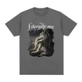 thumbnail image 5 of Camiseta divertida con estampado de lobo sentado literalmente yo, camiseta informal de algodón de manga corta de gran tamaño para hombre, camiseta vintage de hip hop unisex, 5 of 5