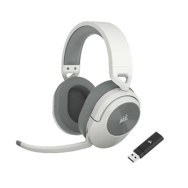 Auriculares para juegos Corsair HS55 inalámbricos con Bluetooth en blanco