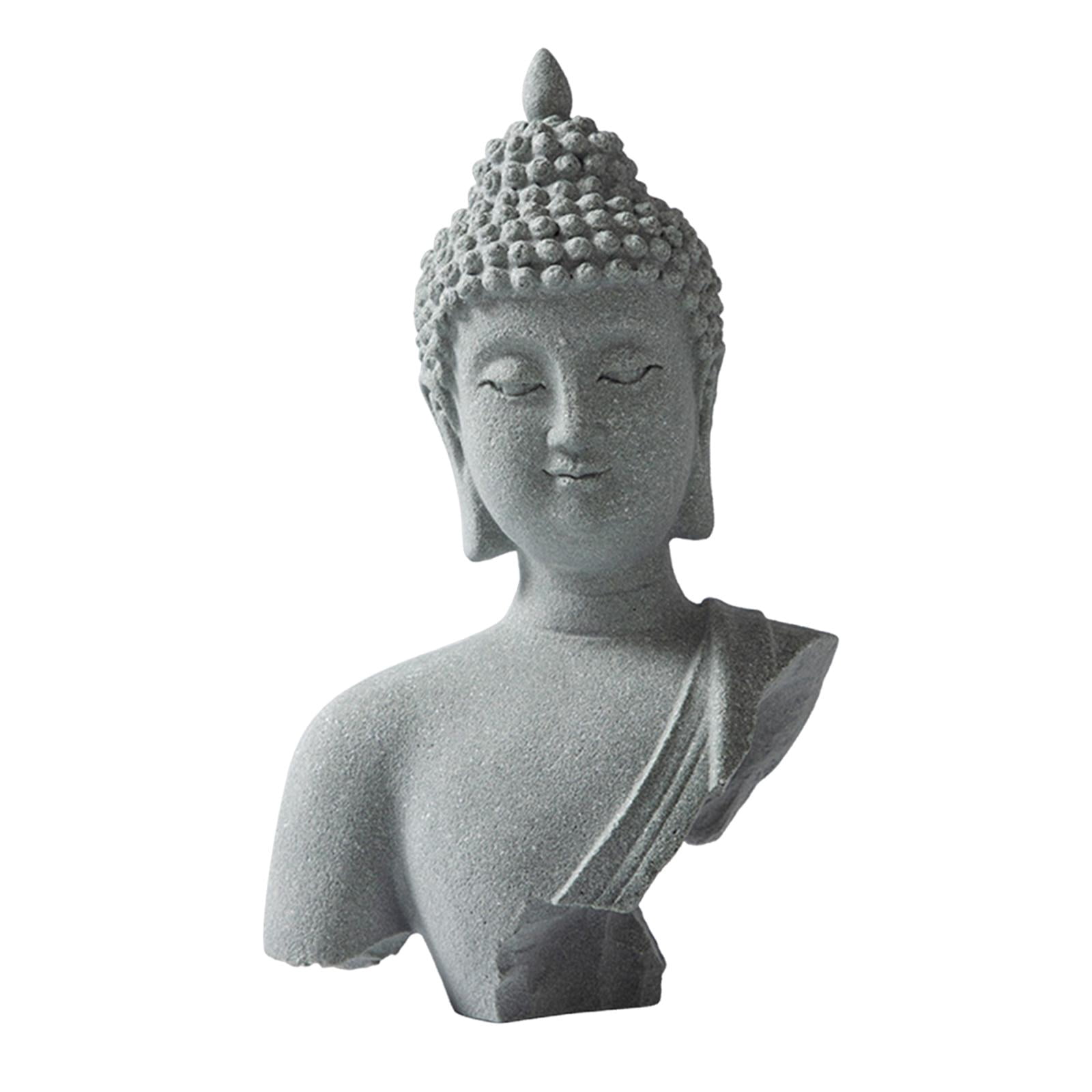 koolsoo Buddha Garden Statue Balcony Porch Yard Art Craft Home Ornament Decorative Sculpture for Living Room Patio Entrance Courtyard