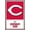 Barnwood Framed Version, variant on MLB Cincinnati Reds - Logo 22 Wall Poster, 22.375" x 34"