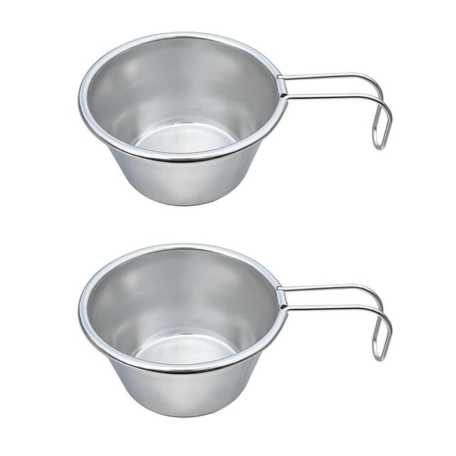 Cuenco de acero inoxidable para exteriores Sierra, tazas para Picnic, Camping, vajilla, café, 2 uds. FLhrweasw Nuevo