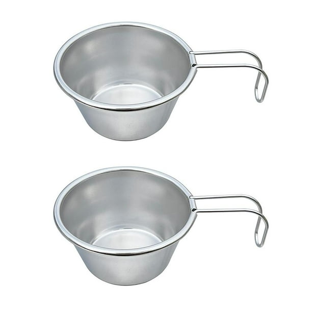 Tazón Sierra de acero inoxidable para exteriores, vajilla para tazas de café para acampar y Picnic (2 uds.) Likrtyny Para estrenar