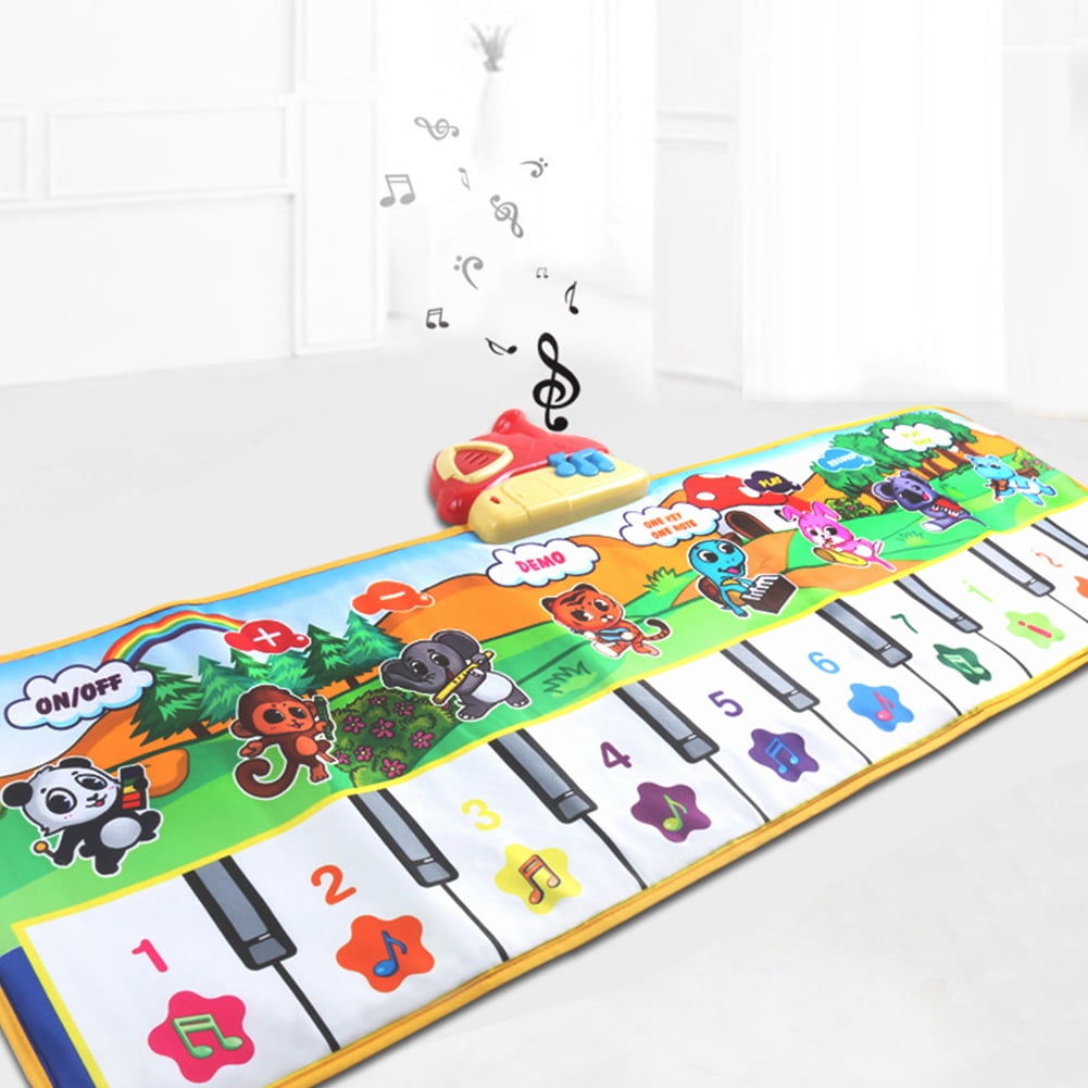 Esaierr Baby Piano Play Mat, Toddler Piano Music Mat, Dancing Mat with Lights Music Best