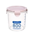 thumbnail image 1 of Bearachild Hebilla de plástico PP transparente, latas selladas, soportes redondos para tanque de almacenamiento de cereales, contenedores de cocina Type7 NO7 Bearachild JJ18045-05, 1 of 3