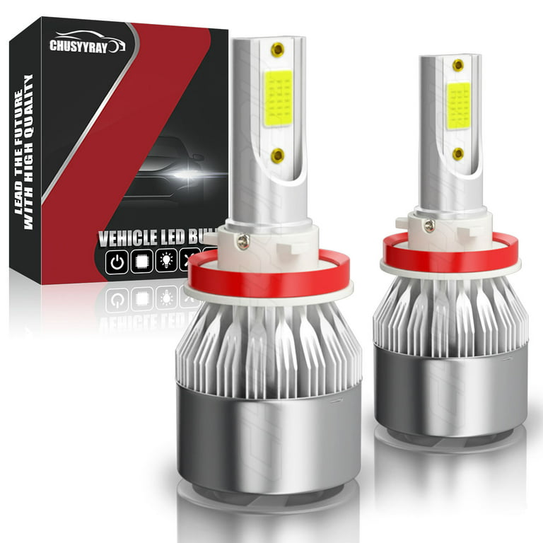 2 Sides 9005 HB3 200W 12000lm LED Headlight Bulb Kit Hi/Lo Beam 6000K