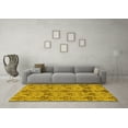 thumbnail image 3 of Ahgly Company Indoor Rectangle Abstract Yellow Modern Area Rugs, 7' x 10', 3 of 4