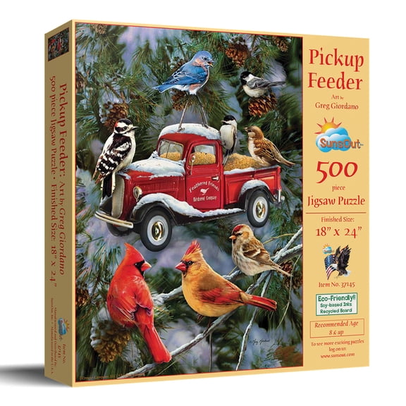 SUNSOUT INC - Pickup Feeder - 500 pc Jigsaw Puzzle by Artist: Giordano Studios - Finished Size 18" x 24" - MPN# 37145