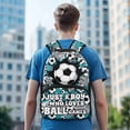 thumbnail image 3 of Pzuqiu Soccer School Backpack for Girls Kids Large Capacity Book Bag for Kindergarten Elementary Middle School Children's School Bag Rucksack with Water Bottle Pocket, 3 of 7
