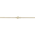 thumbnail image 3 of Primal Gold 14 Karat Yellow Gold 0.8mm Light-Baby Rope Chain Necklace, 3 of 5