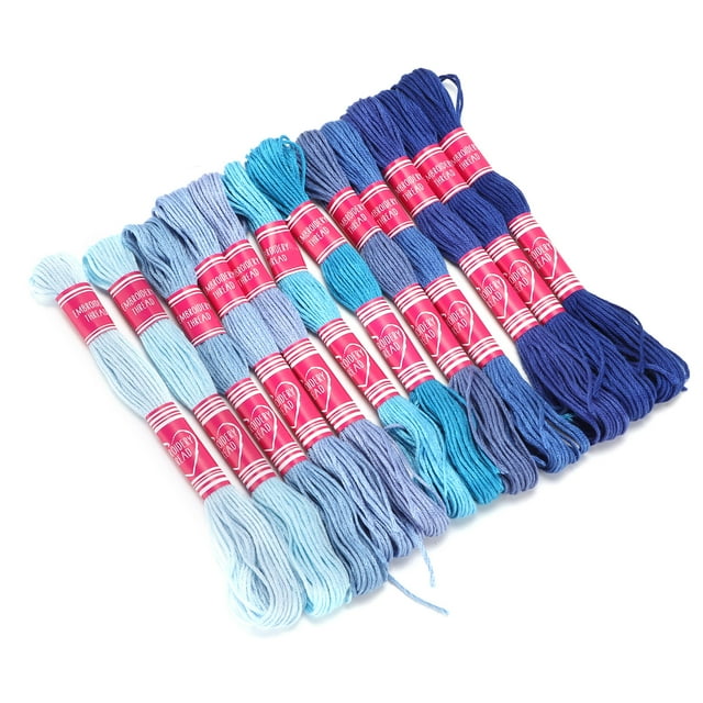 LYUMO Embroidery Thread, Practical Durable 12Pcs Sturdy Exquisite Embroidery Thread Set For Handicrafts Tool For DIY Craft