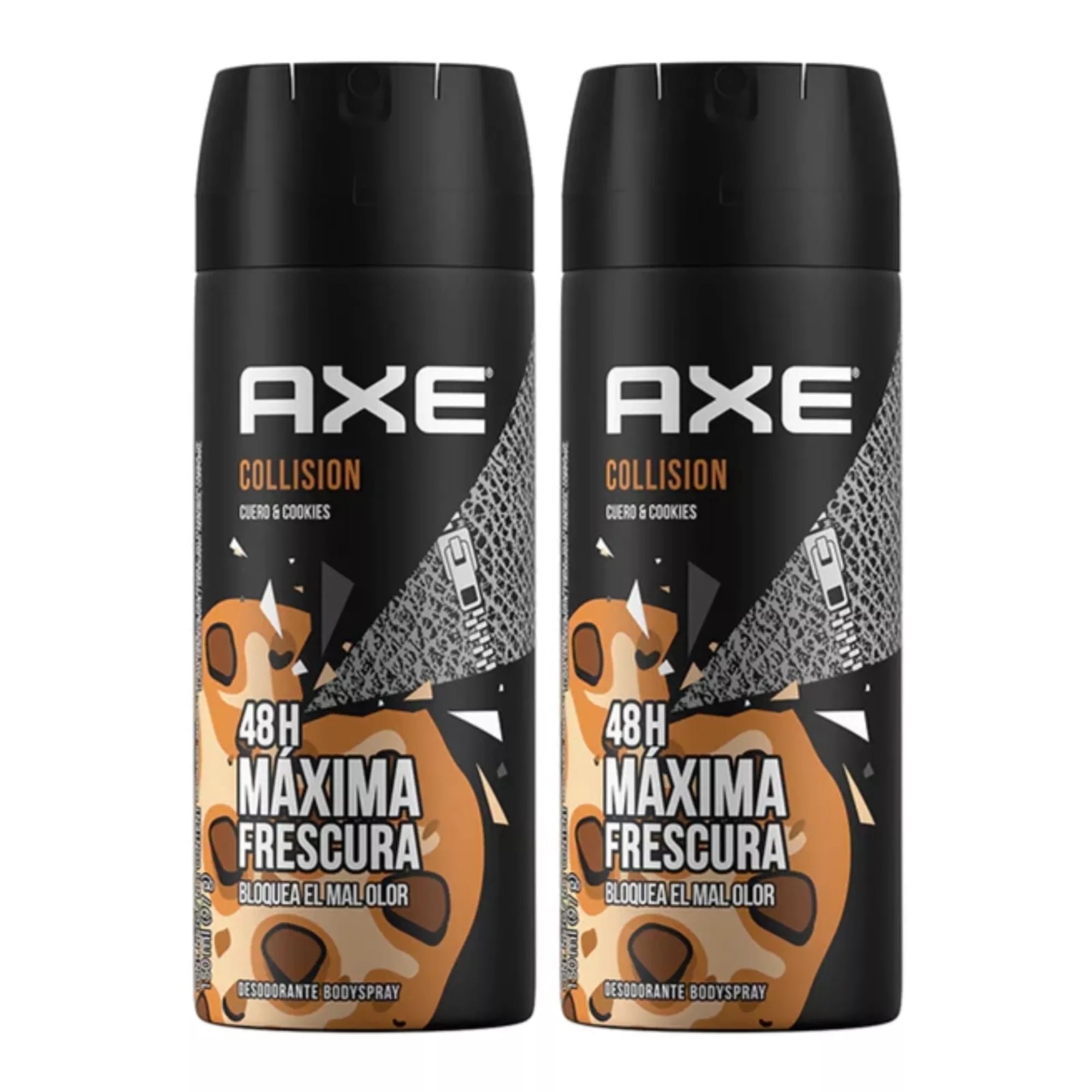 AXE Collision Deodorant Body Spray for Men, 48-Hour Fresh Scent, 150ml, Pack of 2