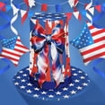 thumbnail image 2 of XIAOCHA Mens Festive Top Hat，Star‑Stripe Print Outdoor Party Cap,Multicolour, 2 of 3