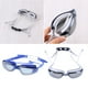 thumbnail image 3 of EeaseMX 2 gafas de natación unisex de color sólido, impermeables, antivaho, con tapones para los oídos y pinza nasal, color gris y azul., 3 of 7