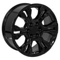 thumbnail image 4 of OE Wheels CV65 20 Inch Rims Fit Silverado 1500 ZR2 Style 6-139.7 20x9 Gloss Black - Hollander 14089 (Set of 4), 4 of 5