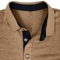 thumbnail image 3 of UVEASISHA Mens Big and Tall Golf Polo Shirts,Men Golf Polo Shirts Short Sleeve Lapel Collar Quick Dry Moisture Wicking 4-Way Stretch Summer Athletic Polo Shirts,Khaki L, 3 of 3