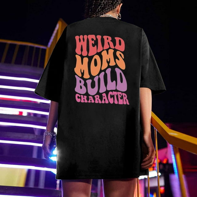 LSLJS Oversized T Shirts for Women Plus Size Slogan Graphic Drop Shoulder Short Sleeve Tops Summer Loose Pullover Tees