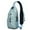 Light Blue Christmas-1, variant on Sling Backpack,Light Christmas Snowflake Pattern Crossbody Bag with Water Bottle Holder,Waterproof Sling Bag for Men/Women with Chest Phone Holder for Hiking,Travel