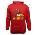 thumbnail image 4 of VBTAPA Men's Thanksgiving Hoodie Fall Pumpkin Gnome Graphic Prints Hooded Sweatshirt Loose Casual Kangaroo Pocket Hoodies Thankful Grateful Blessed Sweatshirts Red S, 4 of 5