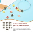 thumbnail image 3 of 26 Pieces Letter Charms for Jewelry Making Charm for Bracelet Initial Charms Double Sided Alphabet Charms for Necklace Bracelet Jewelry Making, 3 of 7