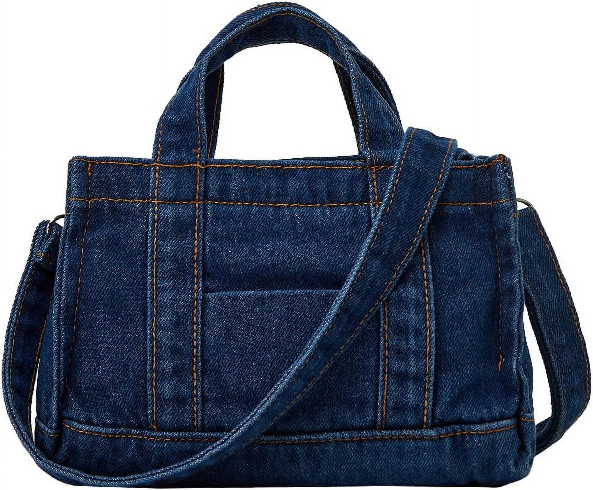 Womens Denim Handbag Shoulder Lady Crossbody Bag Tote Messenger Satchel Purse Small Square Bag for Teen Girls Women Walmart
