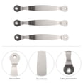 thumbnail image 4 of IFANLANDOR 1Set Creative Stainless Steel Cutting Board Handles Durable Silver for Household and Kitchen, 4 of 7