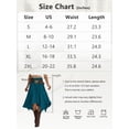 thumbnail image 6 of Airmenty Summer Skirts for Women Midi Skirt Flowy Elastic High Waisted Skirts Beach Skirt S-2XL, 6 of 6