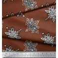 thumbnail image 3 of Soimoi Rayon Fabric Floral Block Printed Craft Fabric by The Yard 42 Inch Wide, 3 of 3