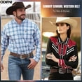 thumbnail image 6 of Odifni Women Western Belt for Cowgirl, PU Leather Wide Belt with Buckle for Jeans Dresses, 6 of 7
