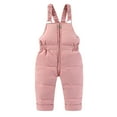 thumbnail image 4 of Luxalzxs Baby 2-Piece Snow Bib and Jacket Snowsuit, Kids Boys Girls Toddler Winter Hooded Faux Fur Down Jacket Coat and Ski Bib Pants Warm Fashion Outwear 1-2-3-4-5-6T, 4 of 8