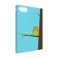 thumbnail image 2 of Trademark Fine Art 'Tree top Owls II Childrens Art' Canvas Art by June Erica Vess, 2 of 3