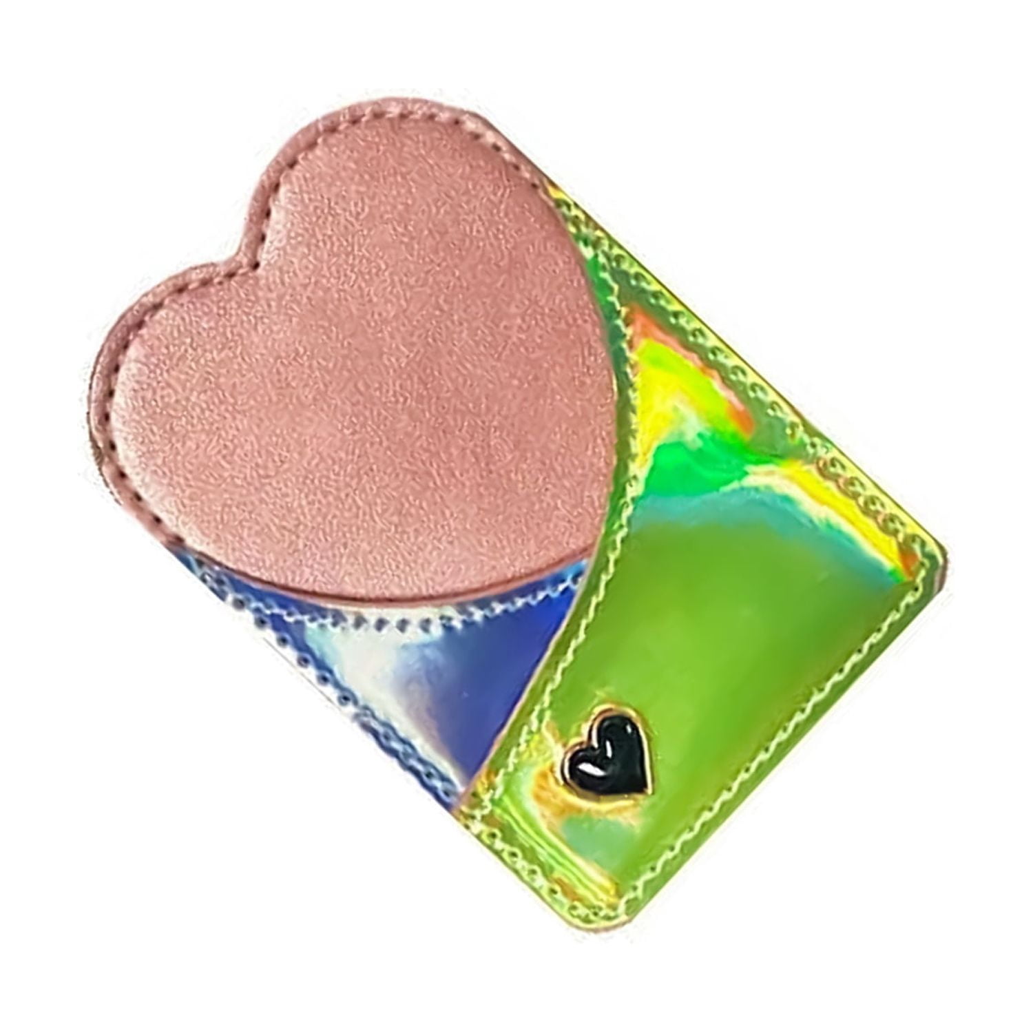 Universal Back Phone Heart Design Leather Card Slot