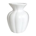 thumbnail image 2 of Eolstice White Faux Ceramic Vase, Vertical Striped Plastic Home Decor Vase, Fresh Dried Flowers Hydroponics Container, Living Room Centerpiece, 2 of 5