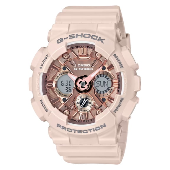 Casio Women's G-Shock Pink Dial Watch - GMAS120MF-4A
