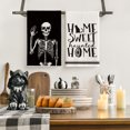 thumbnail image 2 of Sm:)e Let's Get Spooky Bones Skeleton Hand Spooky Halloween Kitchen Towels Dish Towels 18x26 Inch Set of 4, 2 of 6