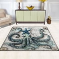 thumbnail image 5 of Ryvnso Retro Octopus Area Rug Floor Mats Non-Slip Home Carpet 80 x 58 inch, 5 of 7