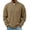 Khaki, variant on Bosfbaoi Men's Quarter Zip Ribbed Sweatshirts Stand Collar Kangaroo Pocket Long Sleeve Casual Pullover Tops
